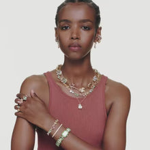 Carica e avvia il video nel visualizzatore di galleria, Bracciale Gema Multicolore Placc oro
